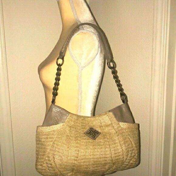 Simply Vera Vera Wang  Hobo White Kinit Women Bag - Picture 1 of 14